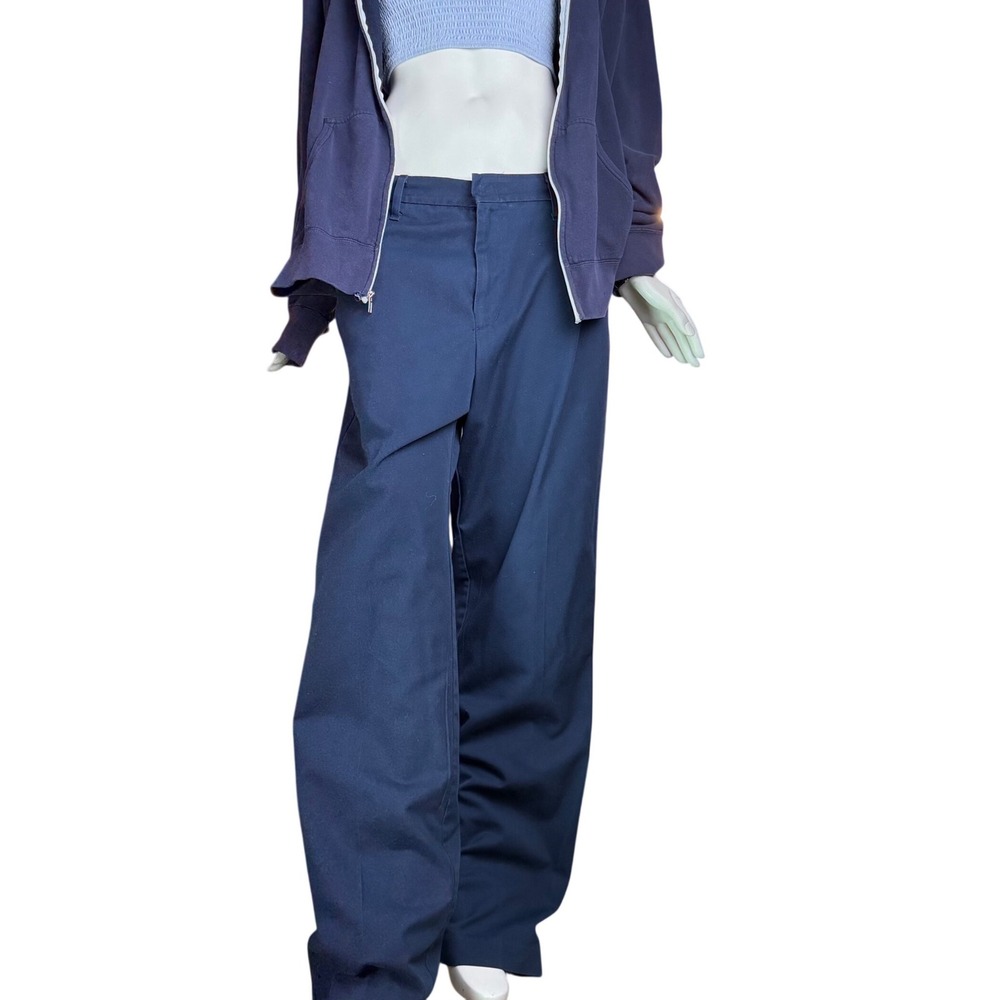 Softwill UniFirst Work Chinos Navy Straight Leg Workwear Grunge Skater 34x32